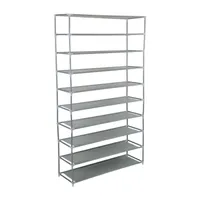 Simplify 10-Shelf Metal Shoe Rack