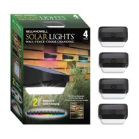 Bell + Howell Color Changing Solar Fence Lights - 4 Pack