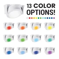 Bell + Howell Color Changing LED Puck Lights with Dimmable Feature and Includes Remote Control