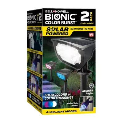 Bell + Howell Bionic Color Burst Solar Powered Landscape Lighting - Set of 2