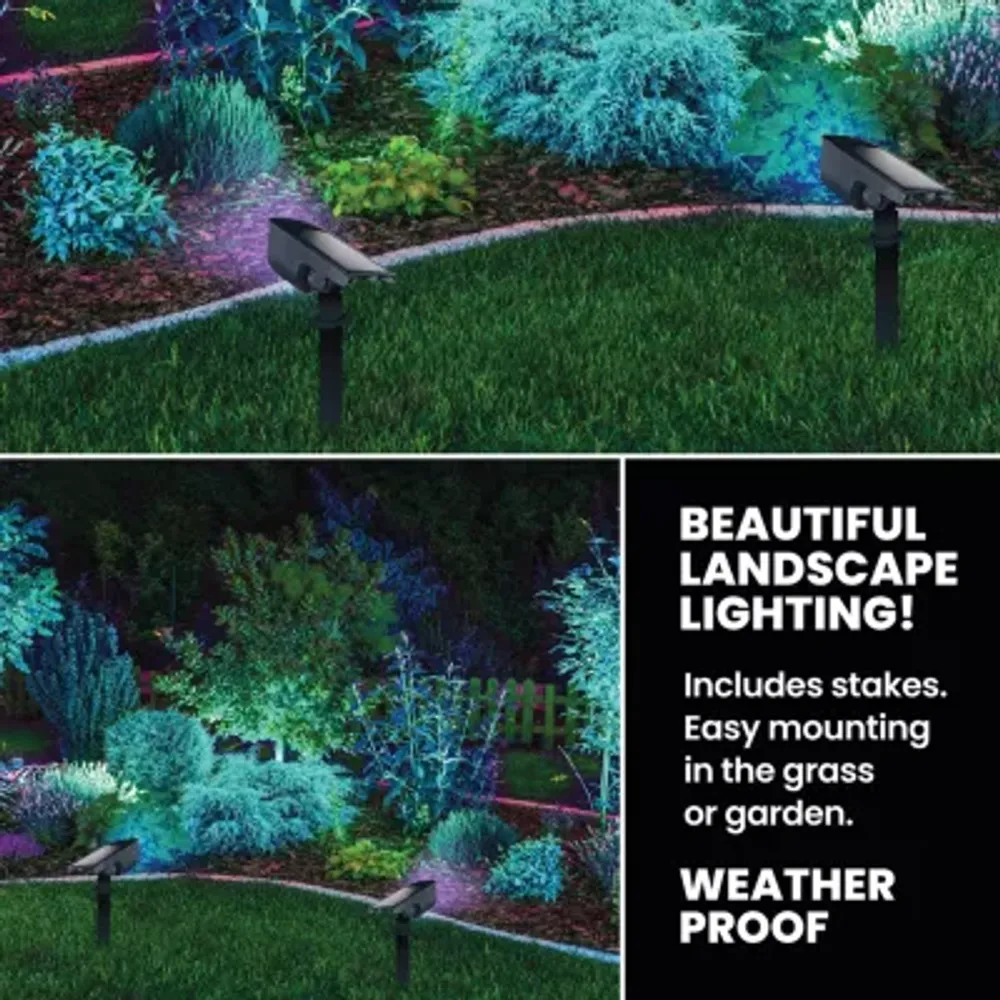 Bell + Howell Bionic Color Burst Solar Powered Landscape Lighting - Set of 2