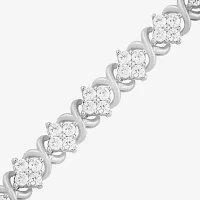 3 CT. T.W. Lab Grown White Diamond 10K Gold Tennis Bracelet