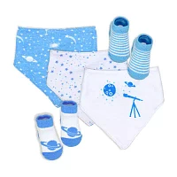 3 Stories Trading Company Unisex 5-pc.Bib and Socks Set