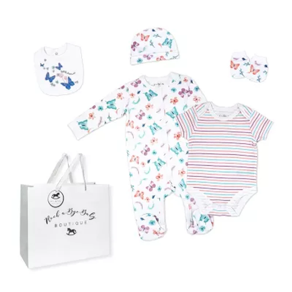 3 Stories Trading Company Baby Girls 5-pc.Layette Set