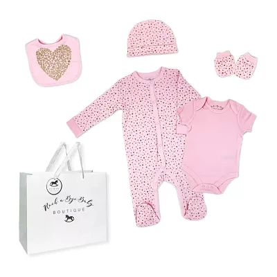 3 Stories Trading Company Baby Girls 5-pc.Layette Set