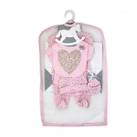 3 Stories Trading Company Baby Girls 5-pc.Layette Set