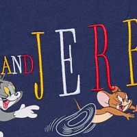Juniors Womens Crew Neck Short Sleeve Tom and Jerry Graphic T-Shirt