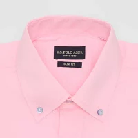 U.S. Polo Assn. Mens Slim Fit Stretch Fabric Long Sleeve Dress Shirt