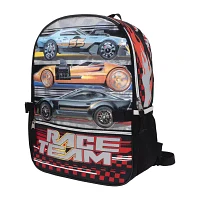 Licensed 5 Piece Hot Wheels Backpack Set with Matching Lunch Bag