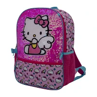 Licensed 5 Piece Hello Kitty Backpack Set with Matching Lunch Bag