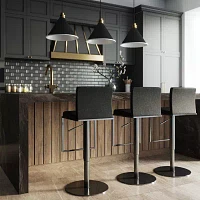 Amalfi Upholstered Swivel Bar Stool