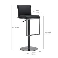 Amalfi Upholstered Swivel Bar Stool