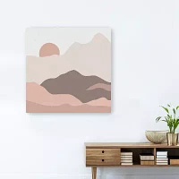 Lumaprints Mountainous Ii Pink Giclee Canvas Art