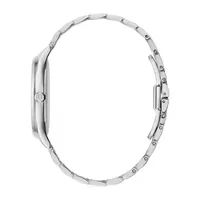 Bulova Classic Womens Diamond Accent Silver Tone Stainless Steel Bracelet Watch 96p220