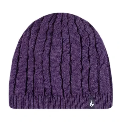 Heat Holders  Alesund Cable Knit Womens Moisture Wicking Beanie