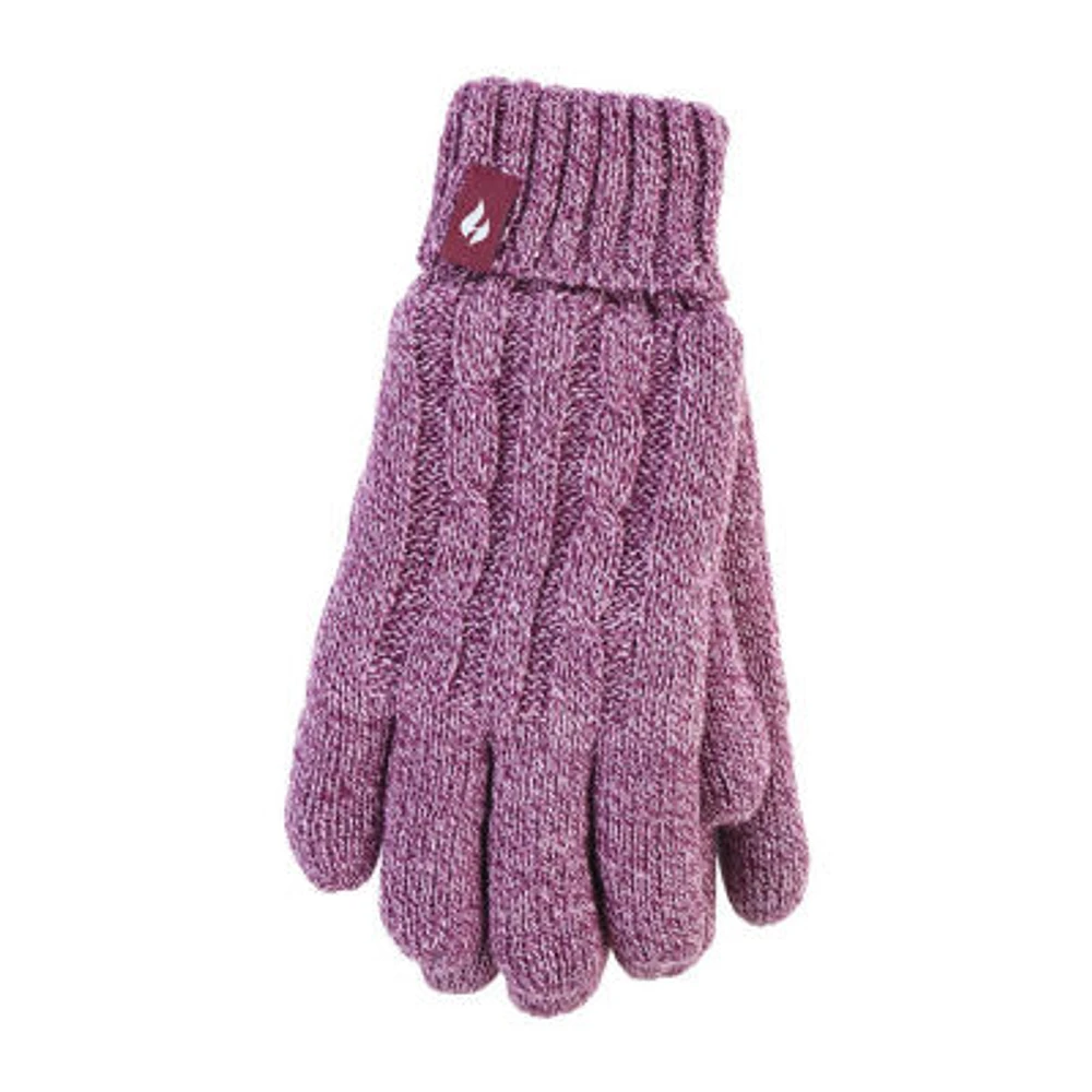 Heat Holders  Amelia Cable Knit Cold Weather Gloves