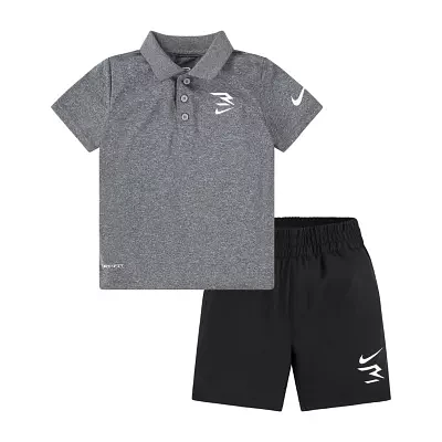 Nike 3BRAND by Russell Wilson Toddler Boys 2-pc. Short Set