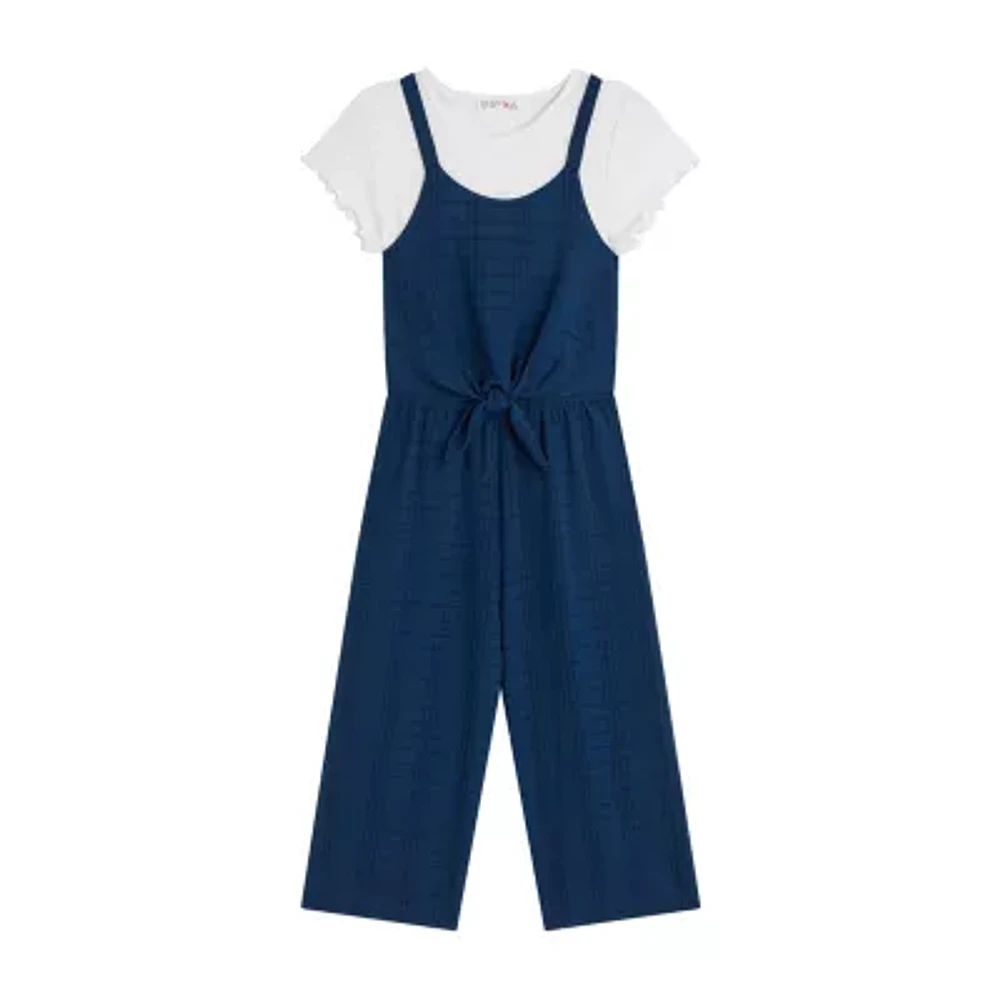 Knit Works Big Girls Short Sleeve 2-pc. Jumpsuit