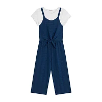 Knit Works Big Girls Short Sleeve 2-pc. Jumpsuit