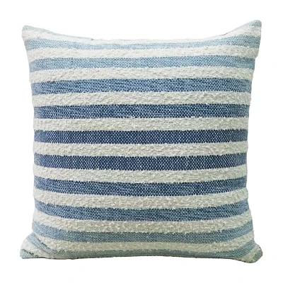 Vibhsa Ombre Textured Stripe Square Throw Pillows