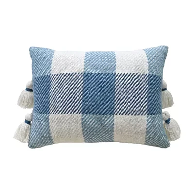 Vibhsa Plaid Decorative Rectangular Throw Pillows