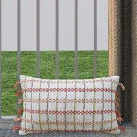 Vibhsa Knotted Edging Rectangular Throw Pillow