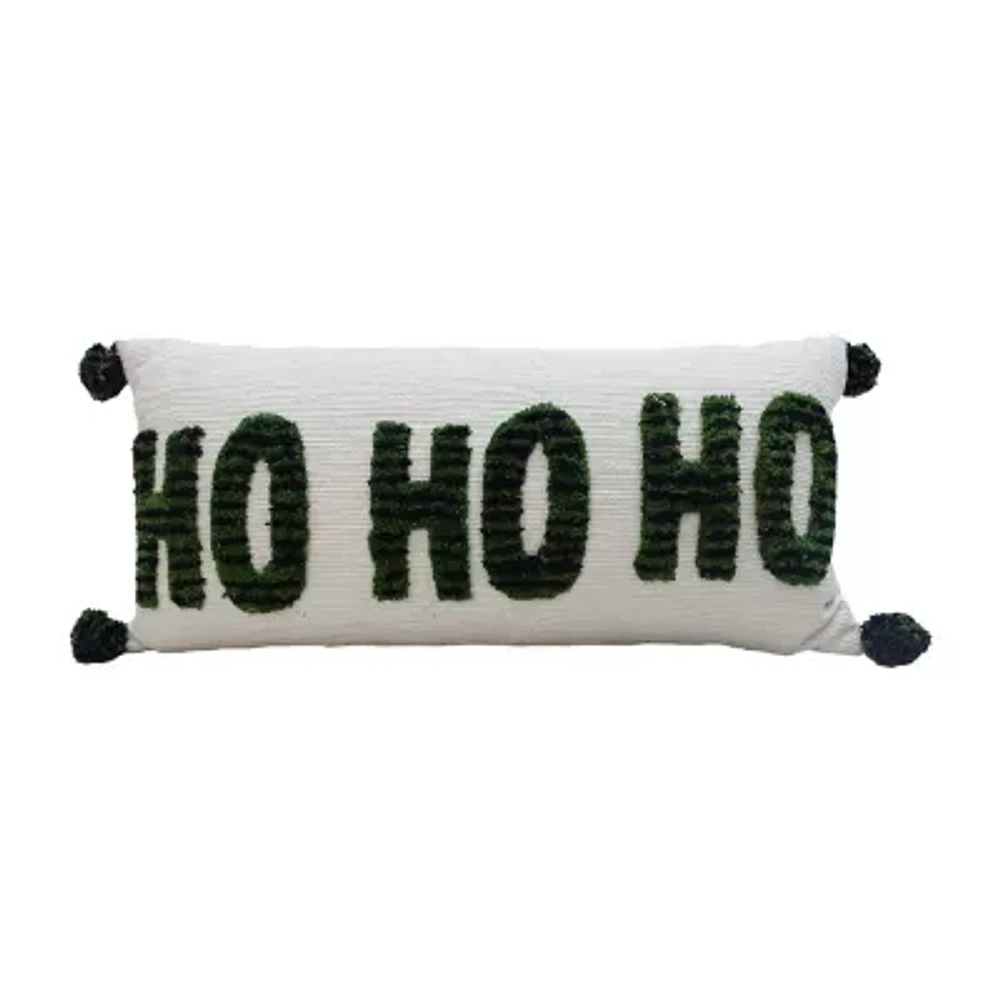 Vibhsa Hohoho Christmas Lumbar Pillow