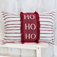 Vibhsa Hohoho Christmas Rectangular Throw Pillow