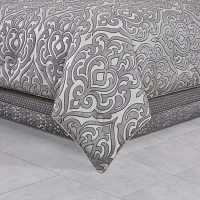 Queen Street Bylthe Pewter 4-pc. Midweight Comforter Set