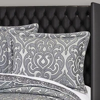 Queen Street Bylthe Pewter 4-pc. Midweight Comforter Set