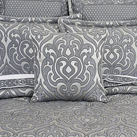 Queen Street Bylthe Pewter Square Throw Pillow