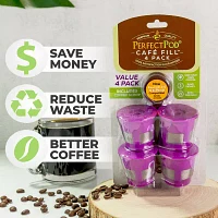 Perfect Pod 4Pk Reusable K Cups Plus Scoop