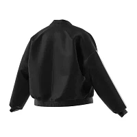 adidas 3 Stripes Woven Bomber Jacket (Plus Size)