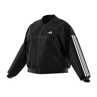 adidas 3 Stripes Woven Bomber Jacket (Plus Size)