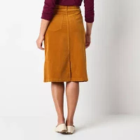 St. John's Bay Womens Midi A-Line Skirt