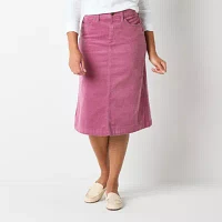 St. John's Bay Womens Midi A-Line Skirt