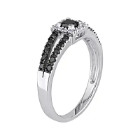 Midnight Black Diamond 1/2 CT. T.W. Color-Enhanced Black Diamond 10K White Gold Ring