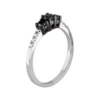 Midnight Black Diamond 1/2 CT. T.W. Color-Enhanced Black Diamond 10K White Gold Engagement Ring