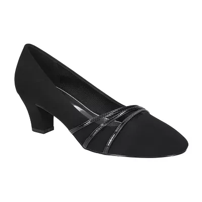 Easy Street Womens Cristiny Block Heel Pumps