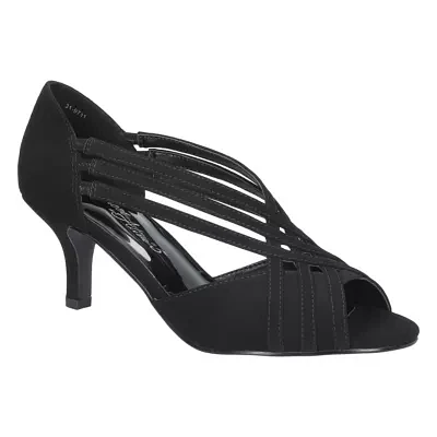 Easy Street Womens Oceana Open Toe Stiletto Heel Pumps