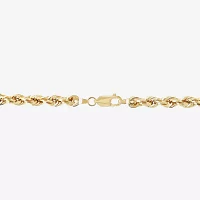 Unisex Adult 10K Gold Inch Rope Chain Necklace
