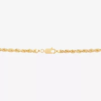 10K Gold 20 Inch Solid Rope Chain Necklace