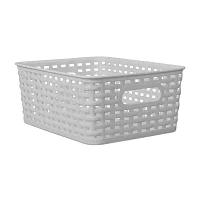 Home Expressions Durable Plastic Weave 4-pc. Storage Bin