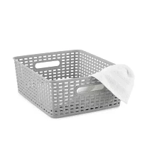 Home Expressions Durable Plastic Weave 4-pc. Storage Bin