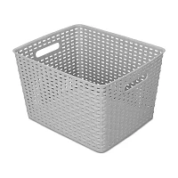 Home Expressions Durable Plastic Weave 4-pc. Storage Bin
