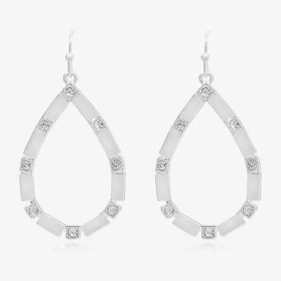 Bijoux Bar Silver Tone Glass Drop Earrings