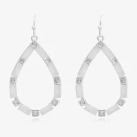 Bijoux Bar Silver Tone Glass Drop Earrings