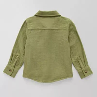 Okie Dokie Toddler & Little Boys Long Sleeve Button-Down Shirt