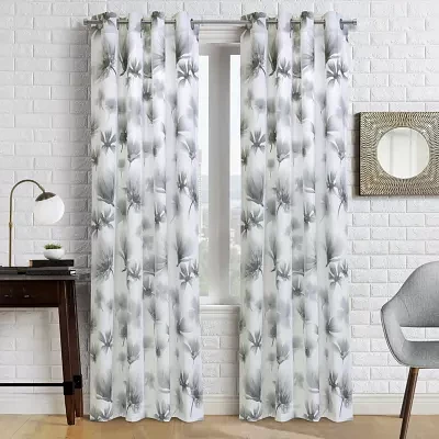 Ophelia Grommet Top Light-Filtering Single Curtain Panels