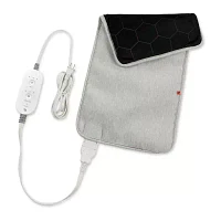 Sharper Image Calming Weighted Heating Pad with Copper + Charcoal